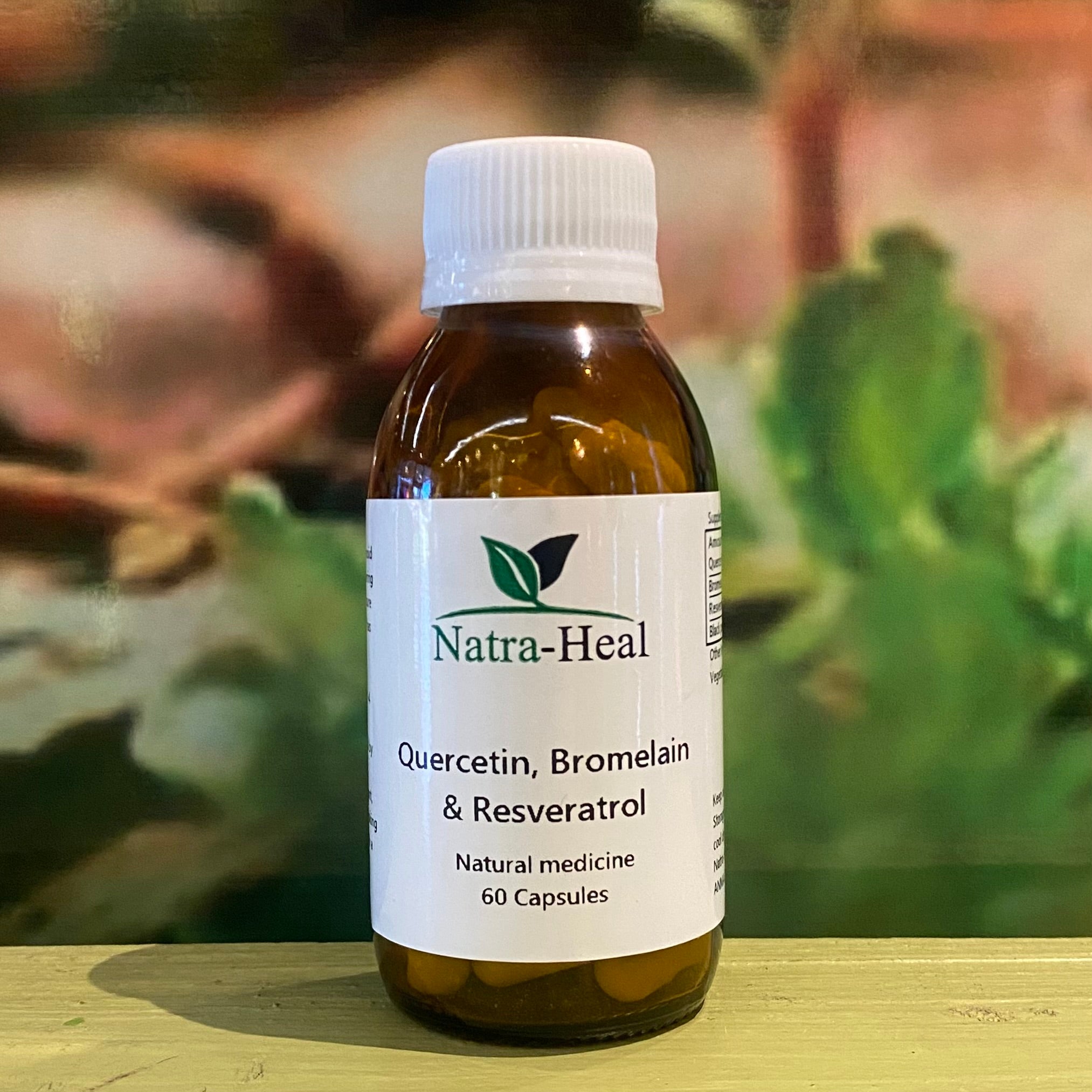 Natra-Heal Quercetin, Bromelain & Resveratrol  60 capsules