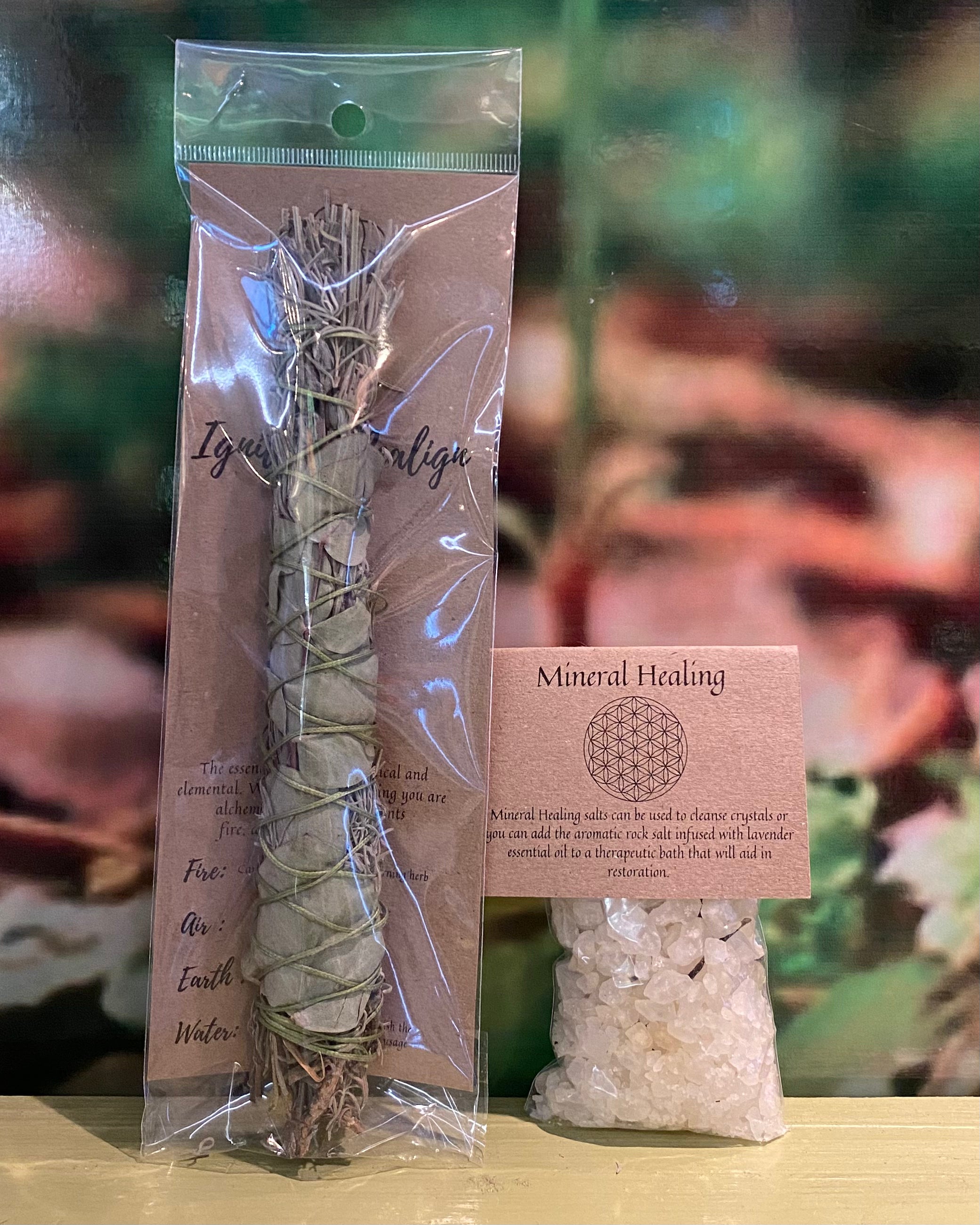Lavender Smudge stick & Mineral Salt