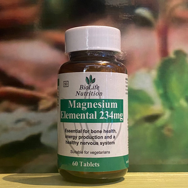 Bio Life Magnesium Elemental 234mg 60 tablets Emagenes Health Shop