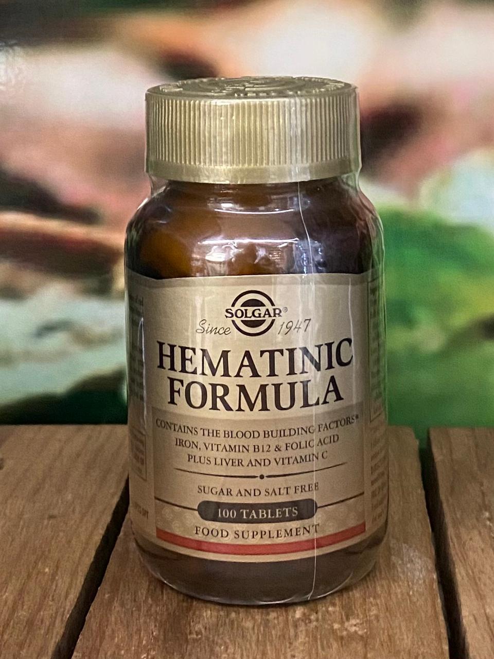 Solgar Hematinic Formula 100 tablets