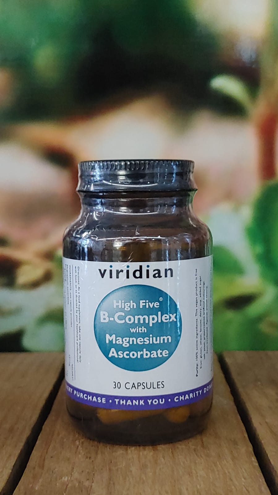 Viridian High Five B-Complex with Magnesium Ascorbate 30 capsules