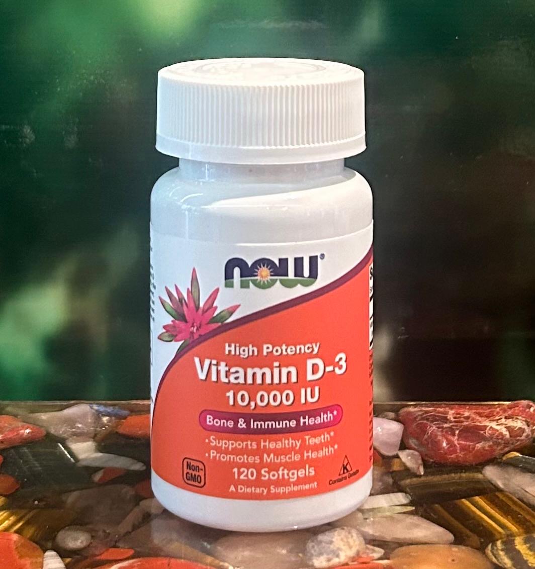 Now Vitamin D-3 10,000iu   120 softgel