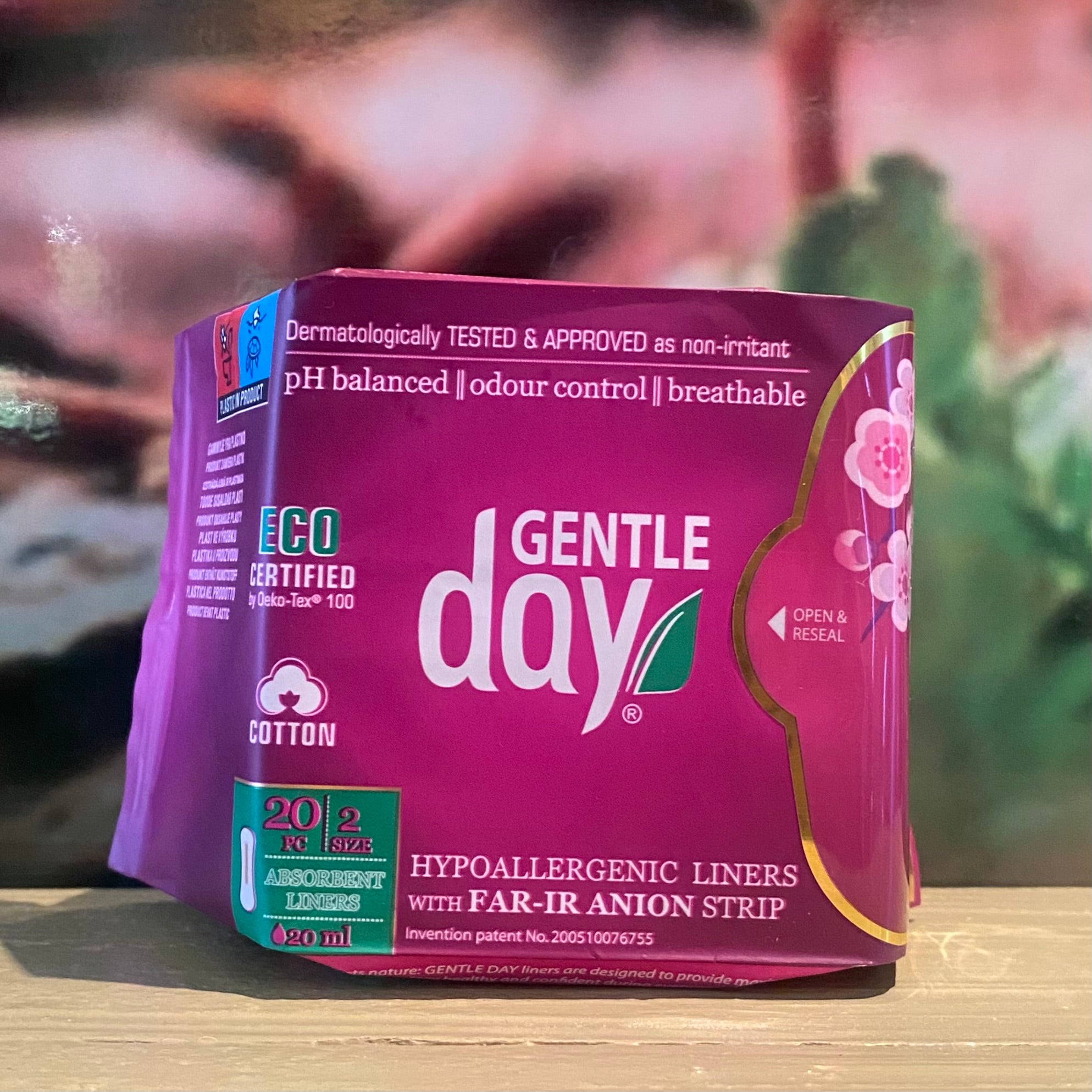 Gentle Day Organic Cotton Absorbent Liners with FAR-IR Anion Strip