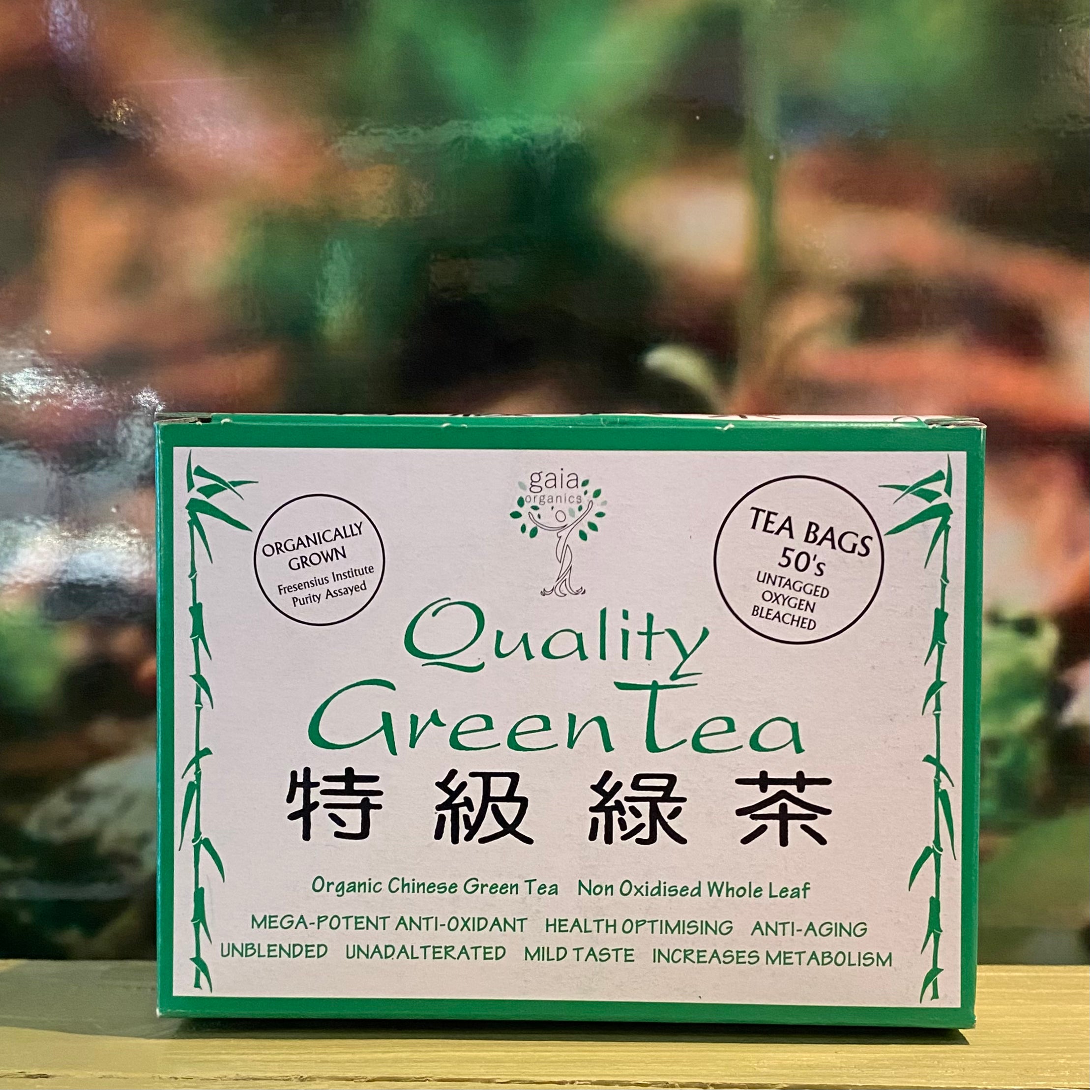 Gaia Organics Green Tea 50 tea bags