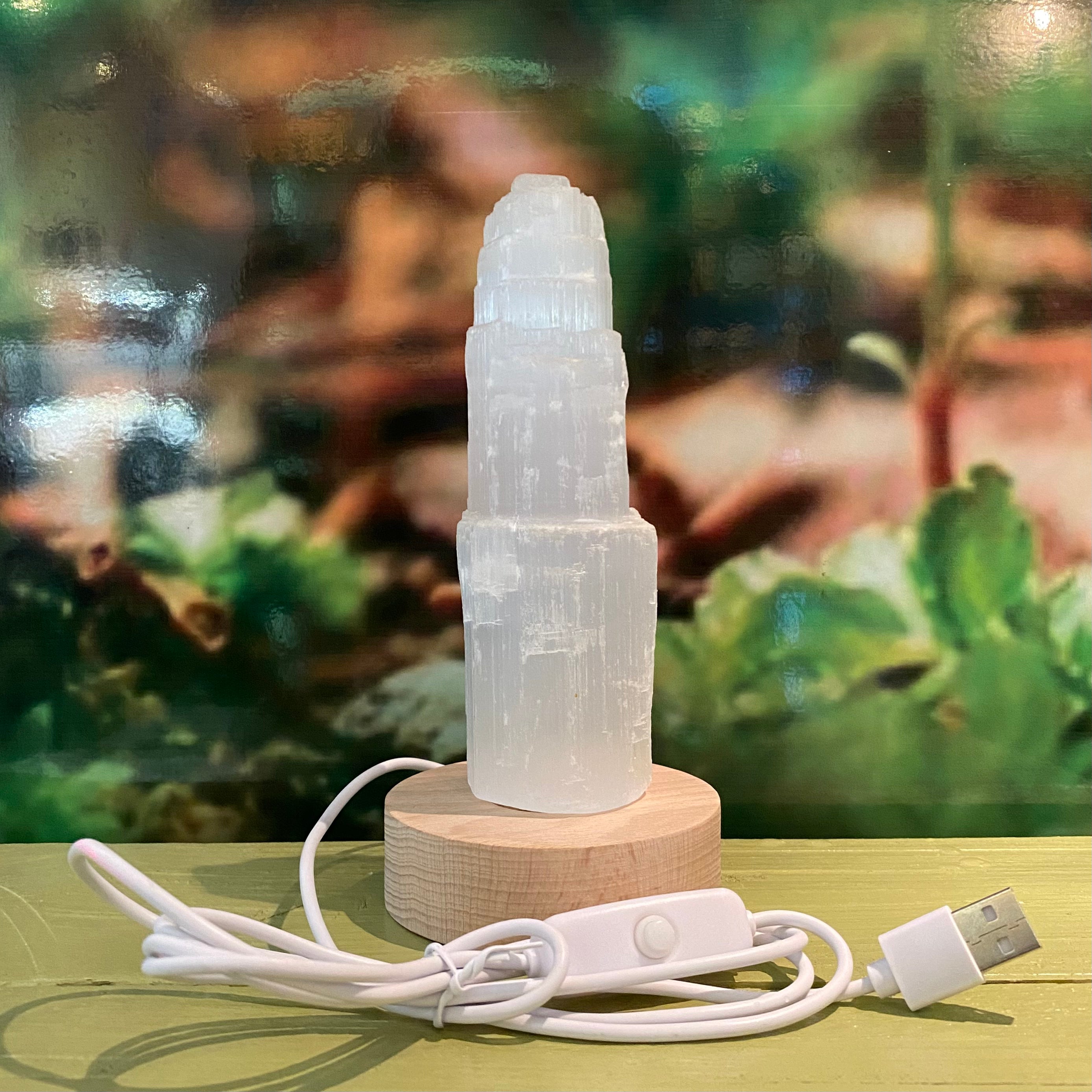 Medium Selenite Led lamp