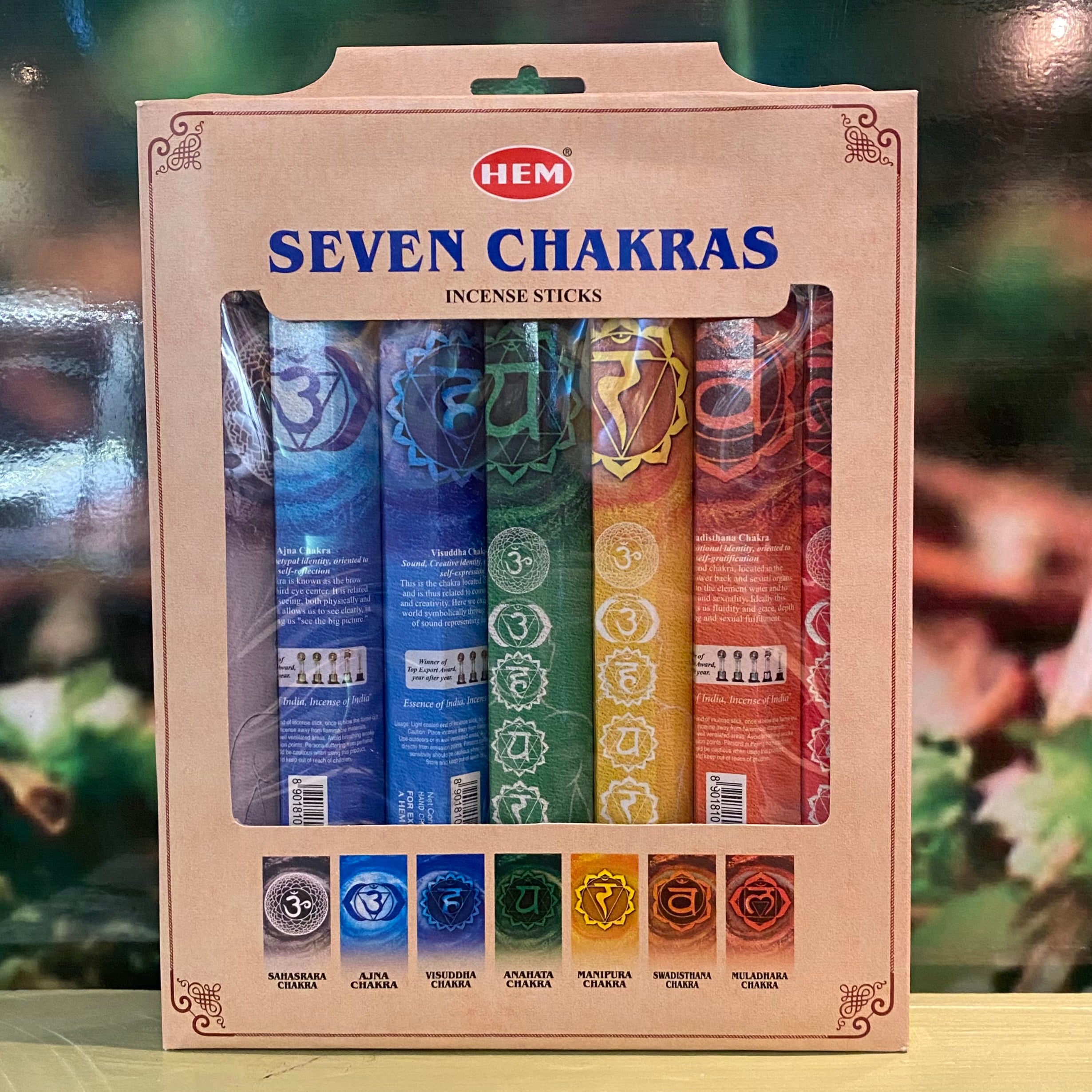 Hem 7 Chakra Incense sticks Box