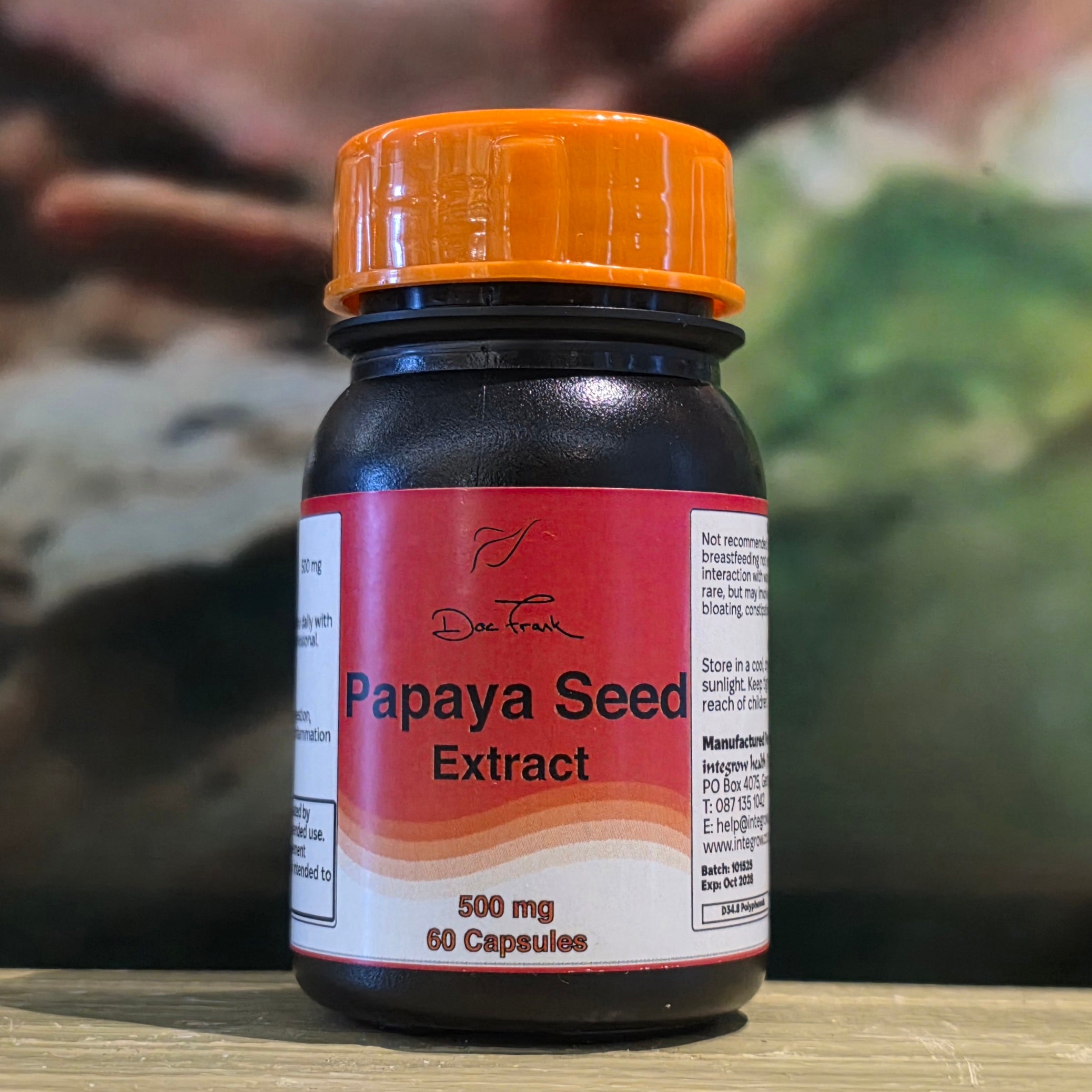 Doc Frank Papaya Seed extract 60 capsules