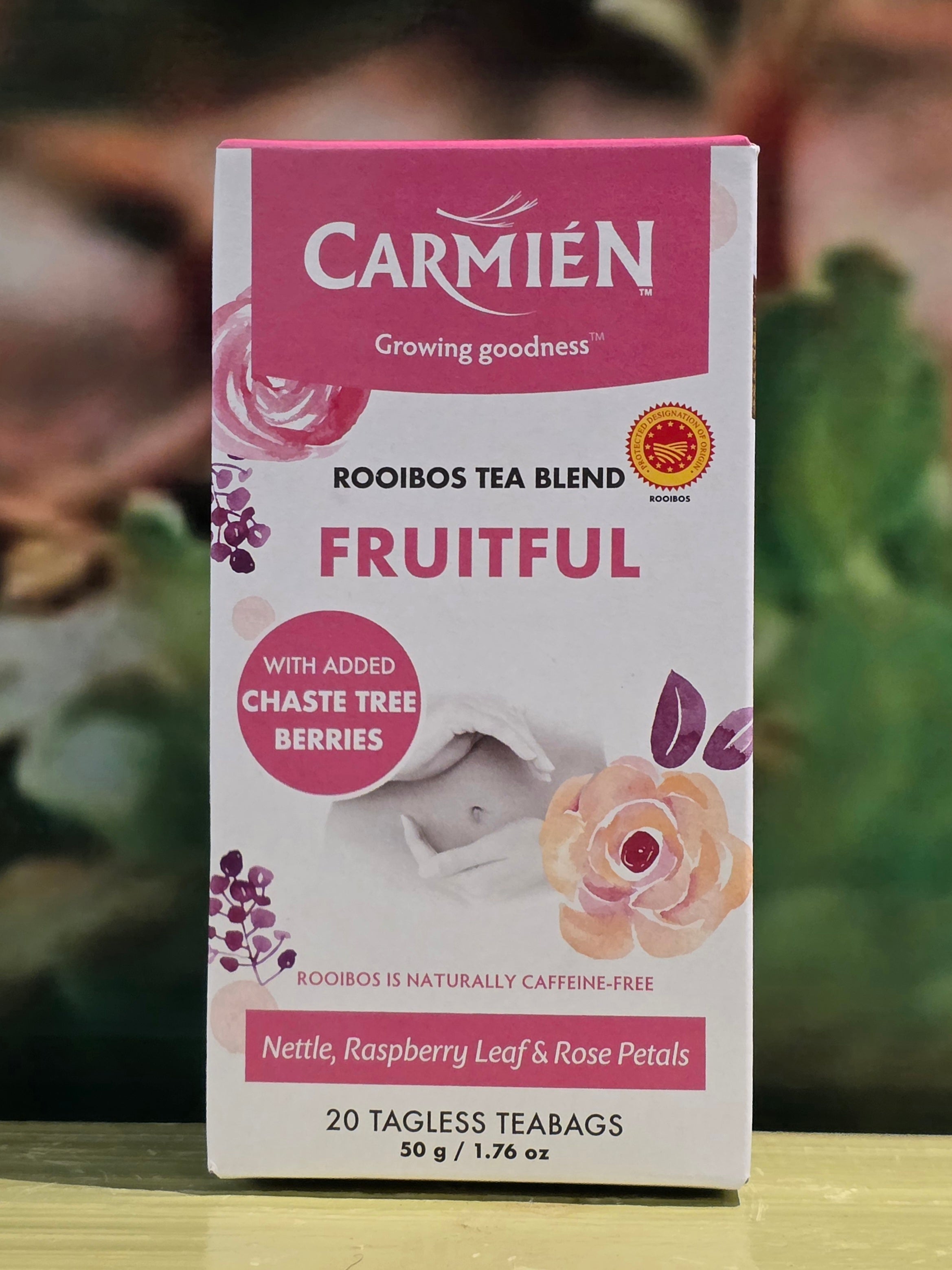 Carmién Fruitful with Chaste tree berries – 20 Teabags