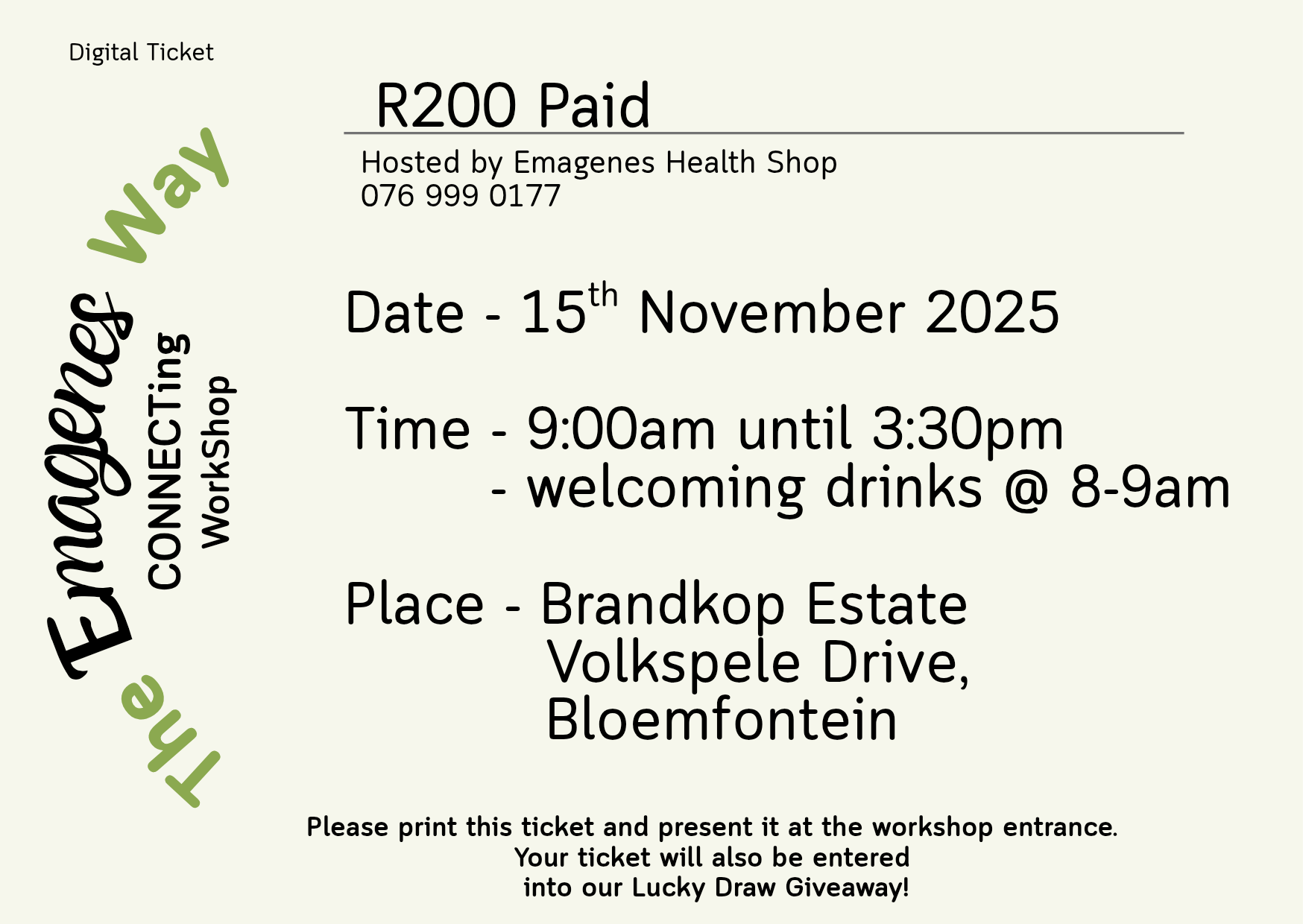 The Emagenes Way – Connecting Workshop | 15 Nov 2025
