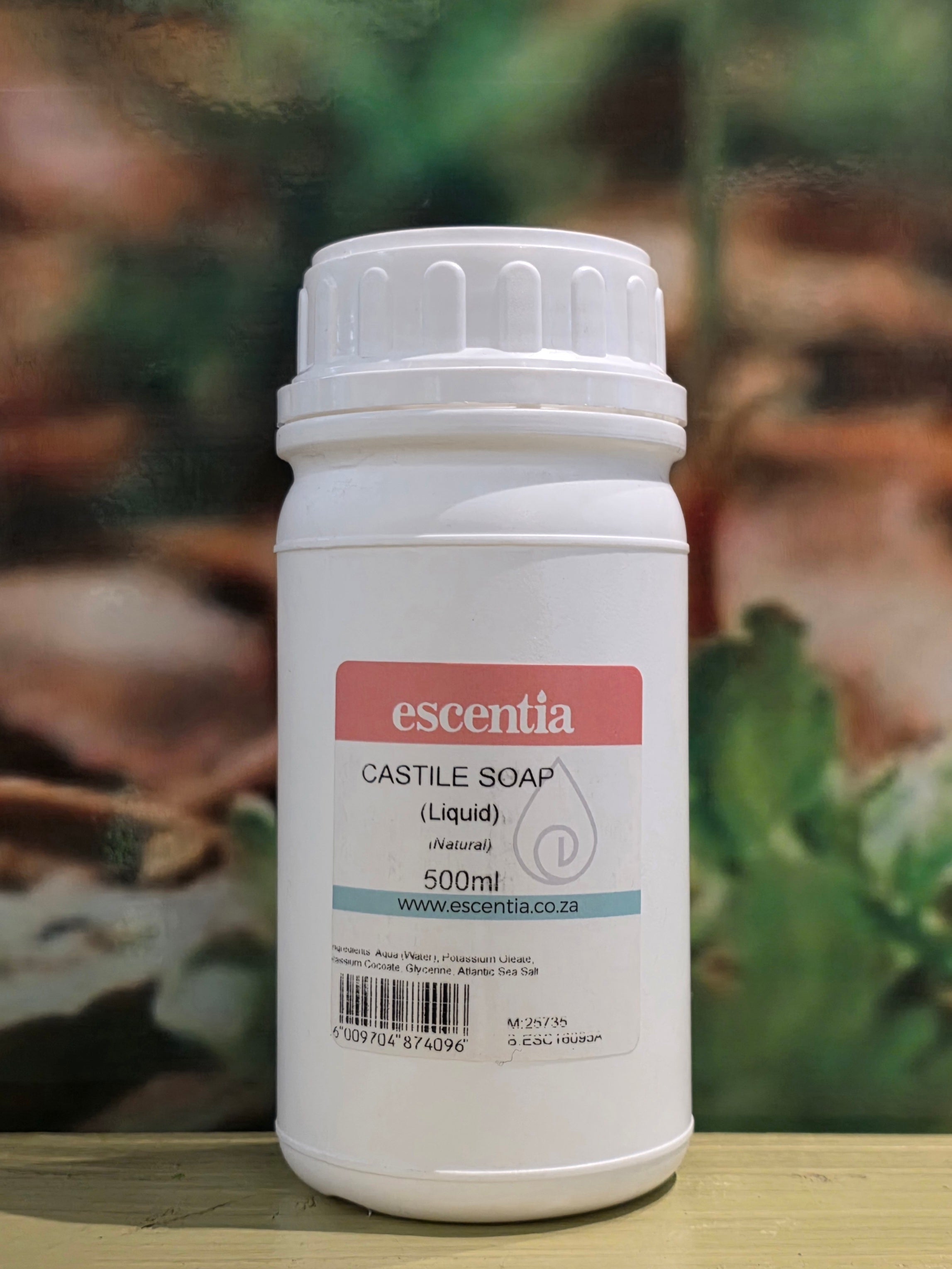 Escentia Natural Castile Soap 500ml