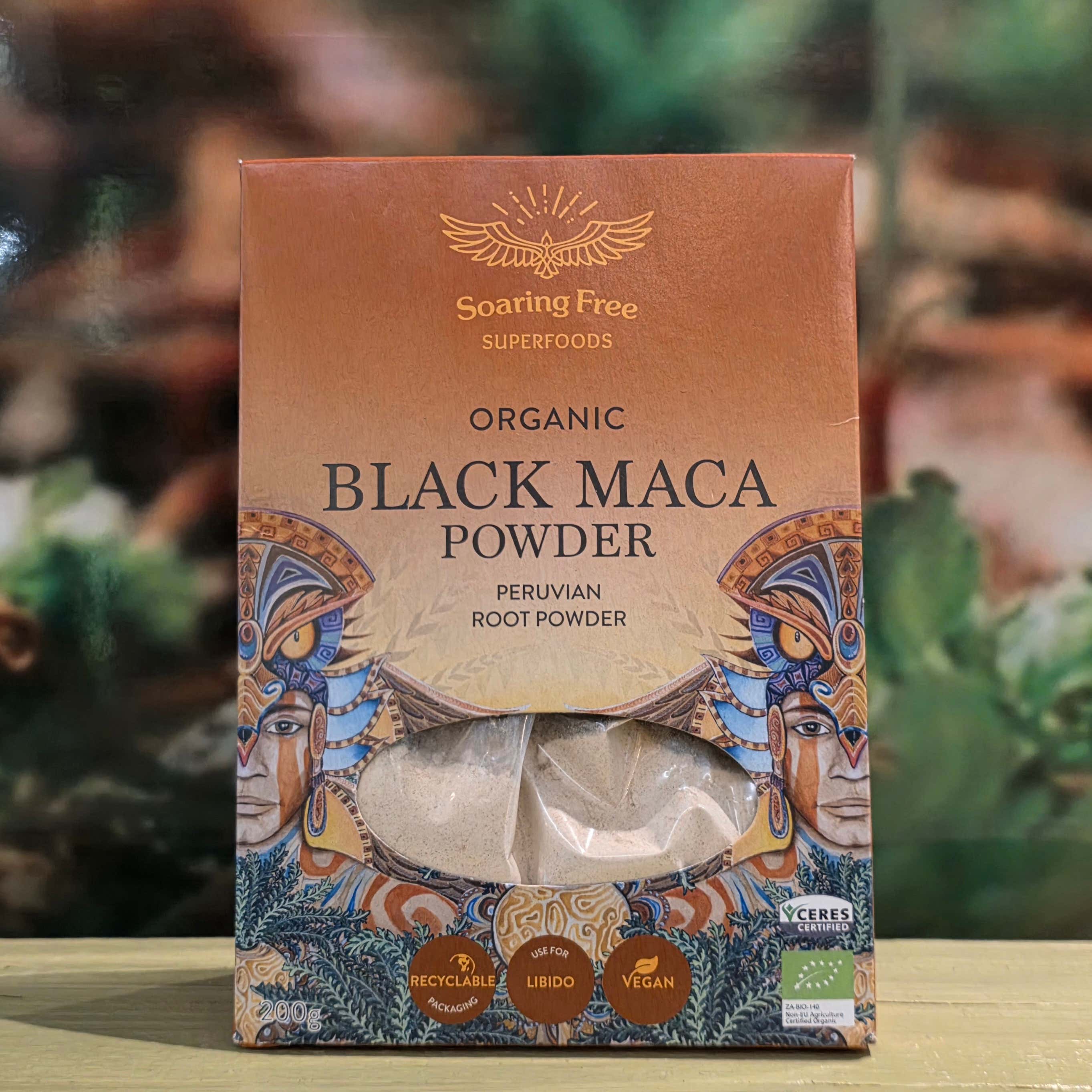 Soaring Free Organic Black Maca Powder 200g