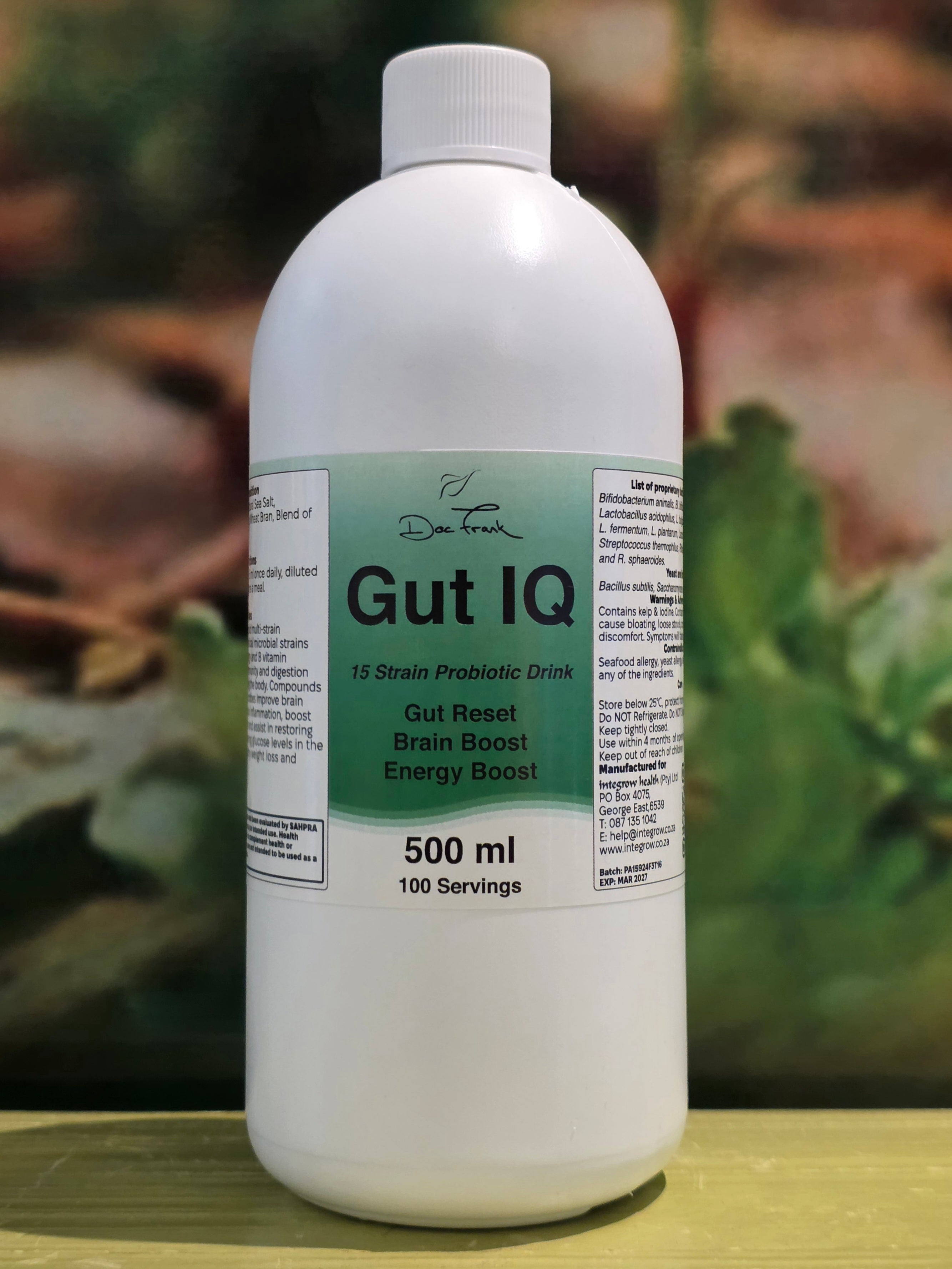 Doc Frank Gut IQ Probiotic 500ml