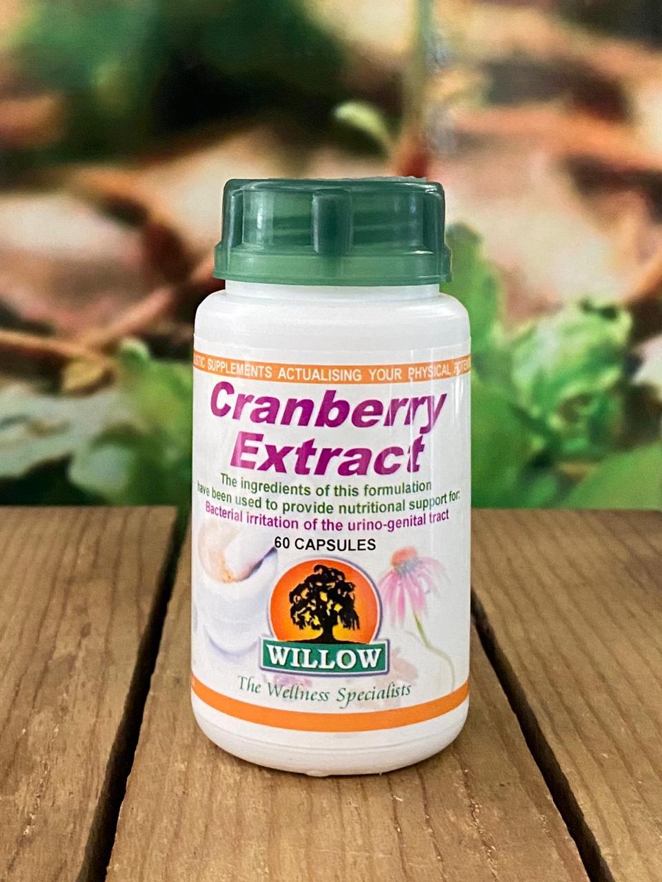 Willow Cranberry Extract 60 capsules