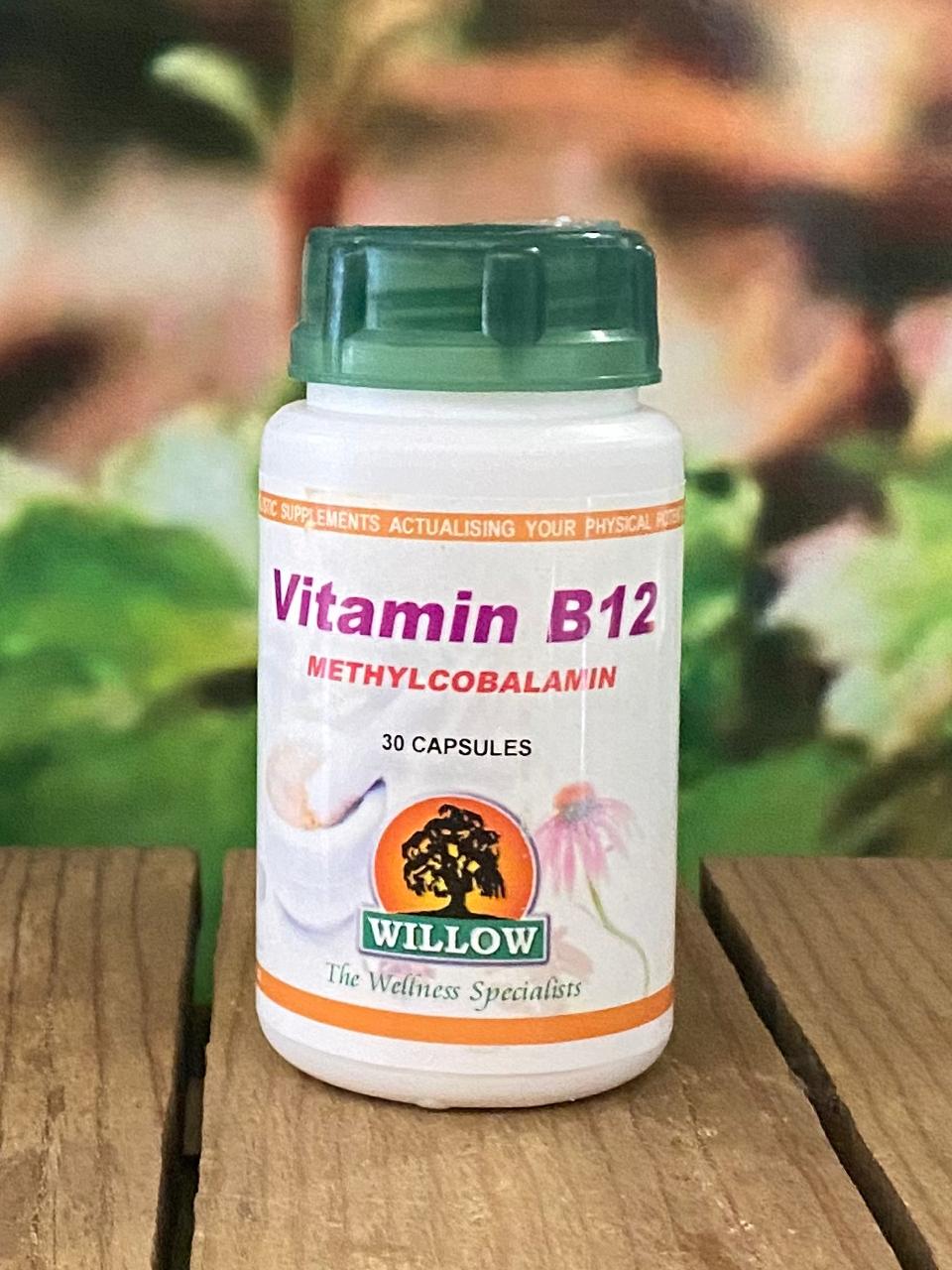Willow Vitamin B12 Methyl Cobalamin 30 capsules