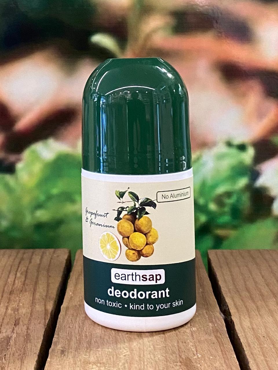 EarthSap Deodrant Roll-On (Grapefruit and Geranium) 50ml