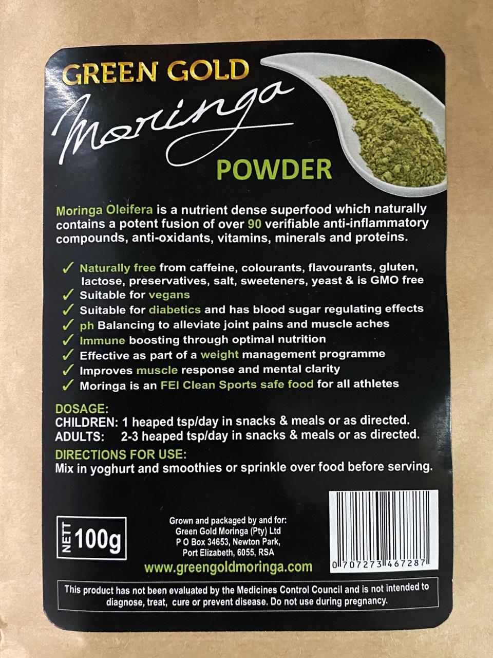 Green Gold Moringa Powder 100g