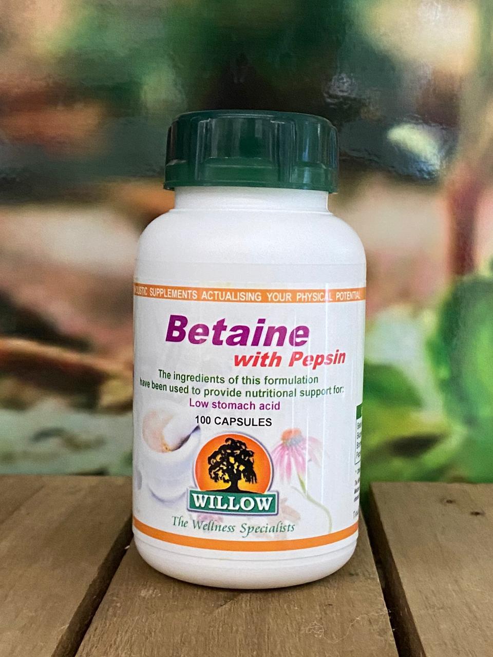 Willow Betaine with Pepsin 100 capsules