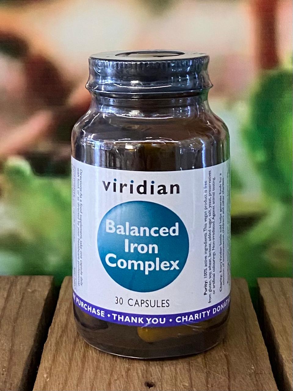 Viridian Balanced Iron Complex 30capsules