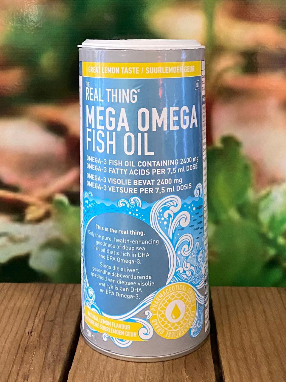 The Real Thing Mega Omega Fish Oil (lemon flavour) 200 ml