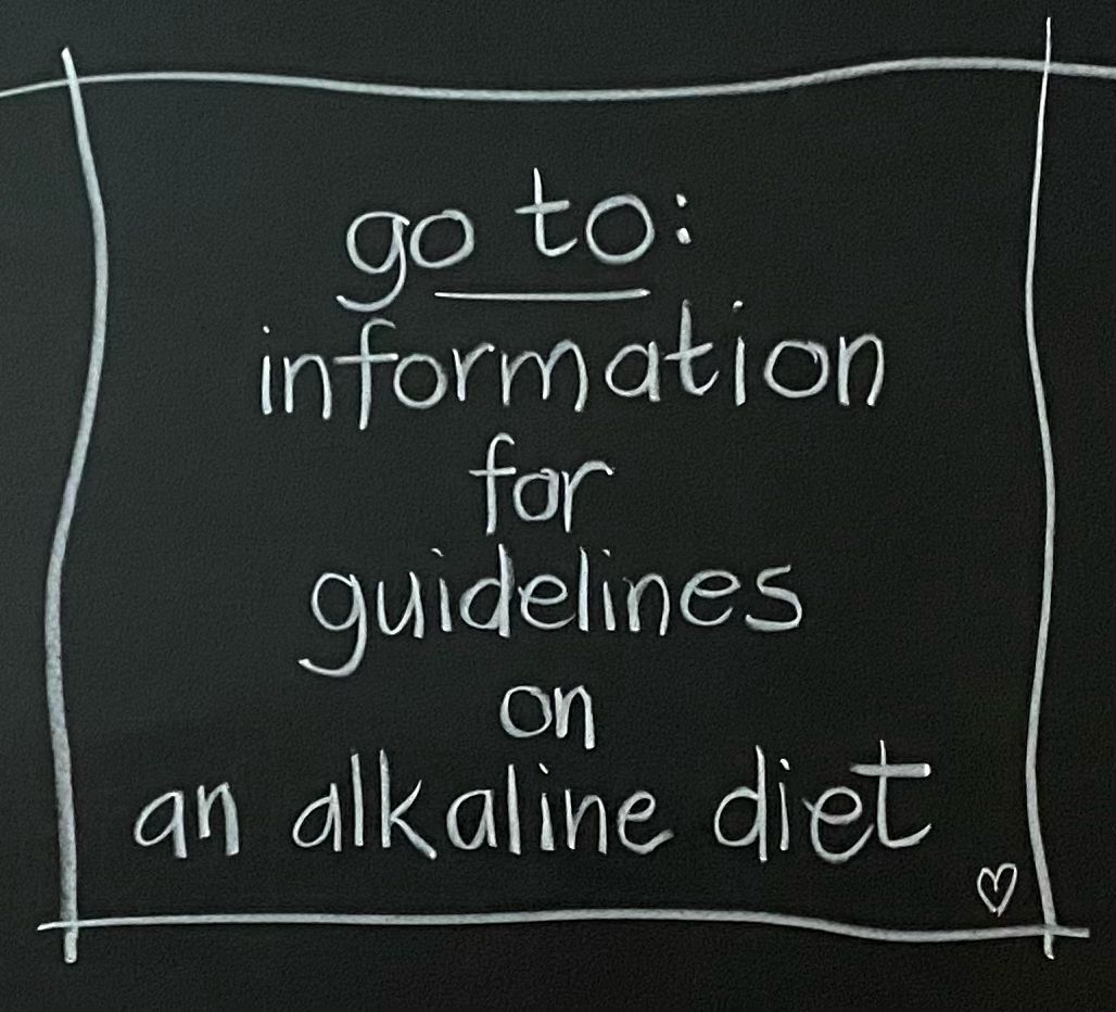 🌱go to alkaline dieet