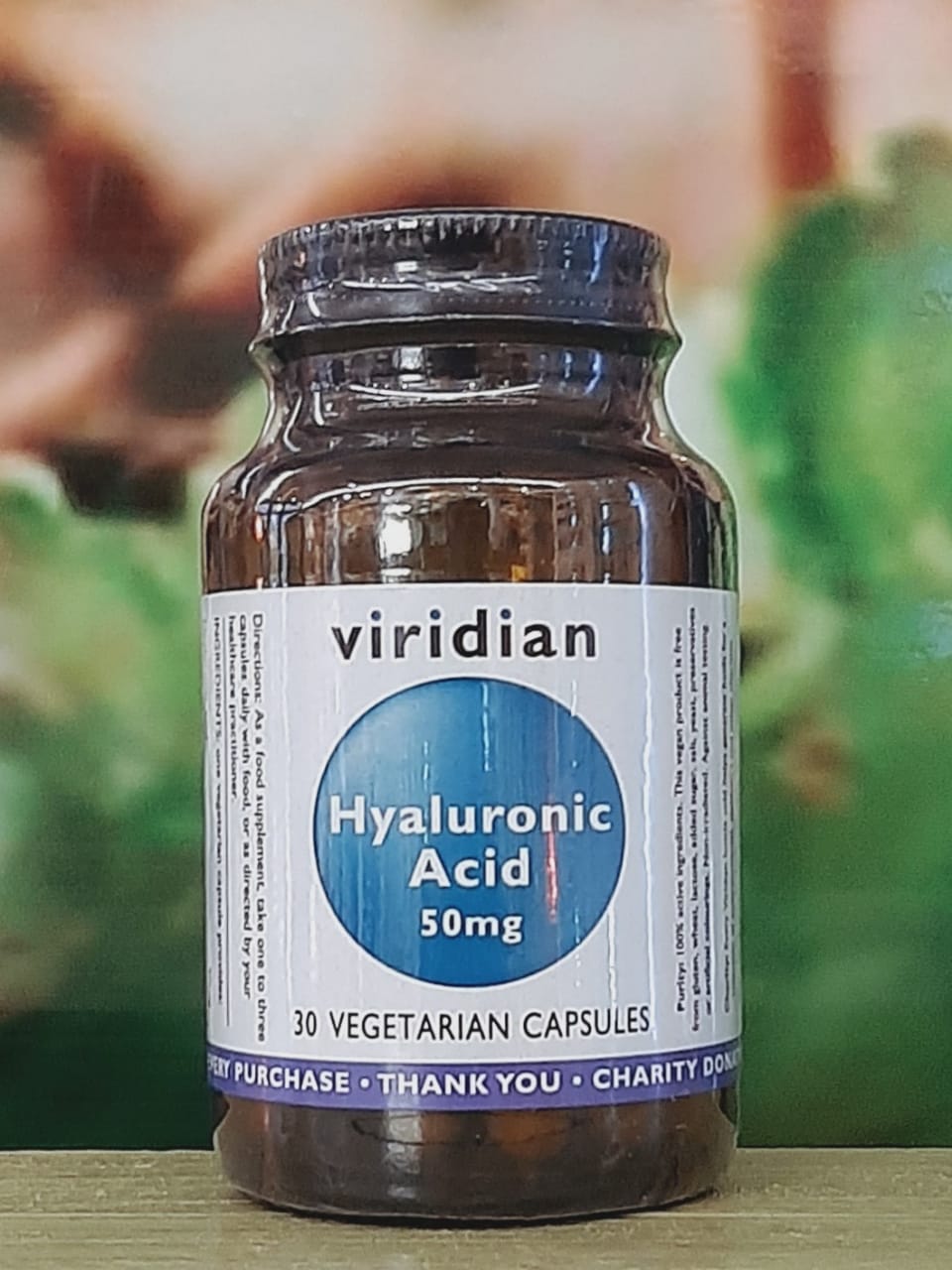 Viridian Hyaluronic Acid 50mg 30 capaules